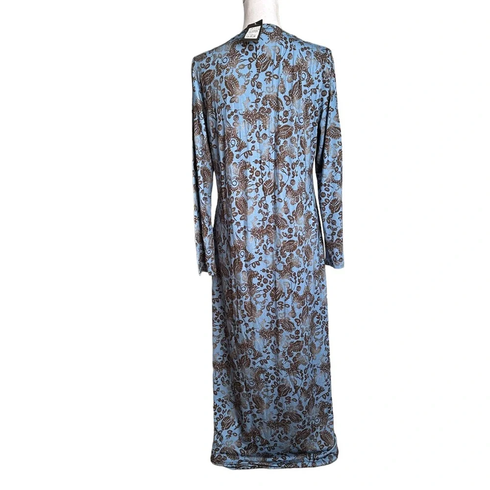 Furstenberg Floral Long Sleeve Spa Lady Nightdress Size S/M